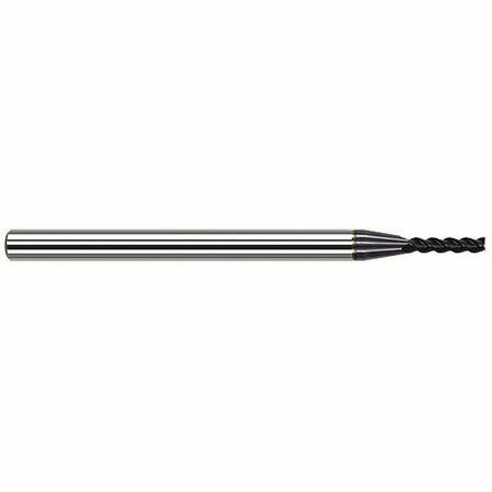 HARVEY TOOL 0.0500 in. Cutter dia. x 1/4 in. Carbide Square End Mill for Medium Alloy Steels, 3 Flutes 952650-C3